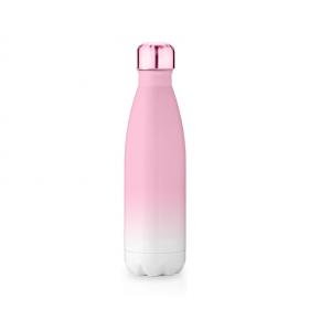 Custom Logo Double Wall Vacuum Insulated Cola Shape Drinking Bottle Stainless Steel Sports Water Flask