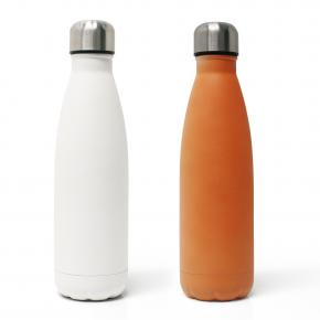 Double-walled cola-shaped stainless steel water bottle