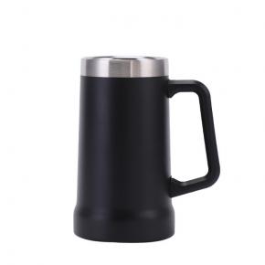 Vacuum Flask Water Bottle Double wall 304 stainless steel 24oz large capacity beer bottle with handle grip travel mug