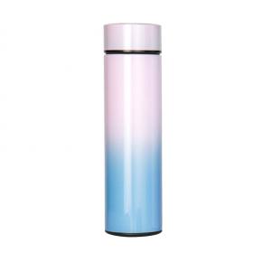 Stainless Steel Vacuum Flasks With Temperature Display Lid Smart Cup Water Bottle