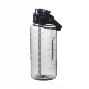 2L Motivational Time Marking Gallon Water Bottle Portable Wrist Strap Drink Hold