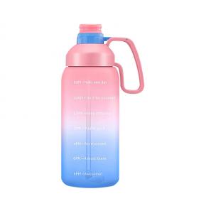 Hot Sale Sport Gym 2L Leak Proof Tritan Bpa Free Motivational Water Bottle with Zei