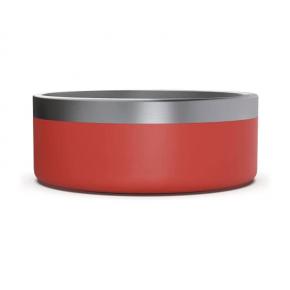 Coldest Dog Bowl - Stainless Steel Non Slip Dog Bowls, Cats, Pet Feeding for Food or Water (64 oz, Crimson Red)