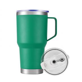  30oz Stainless Steel Insulated Coffee Mug with Handle, Double Walled Vacuum Travel Cup with Lid