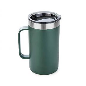  22oz stainless steel insulated coffee mugs with handle, double wall stainless coffee mugs, vacuum