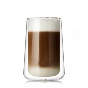 High Quality Brand Custom Double Wall Glass Cup Double Layer Coffee Glass